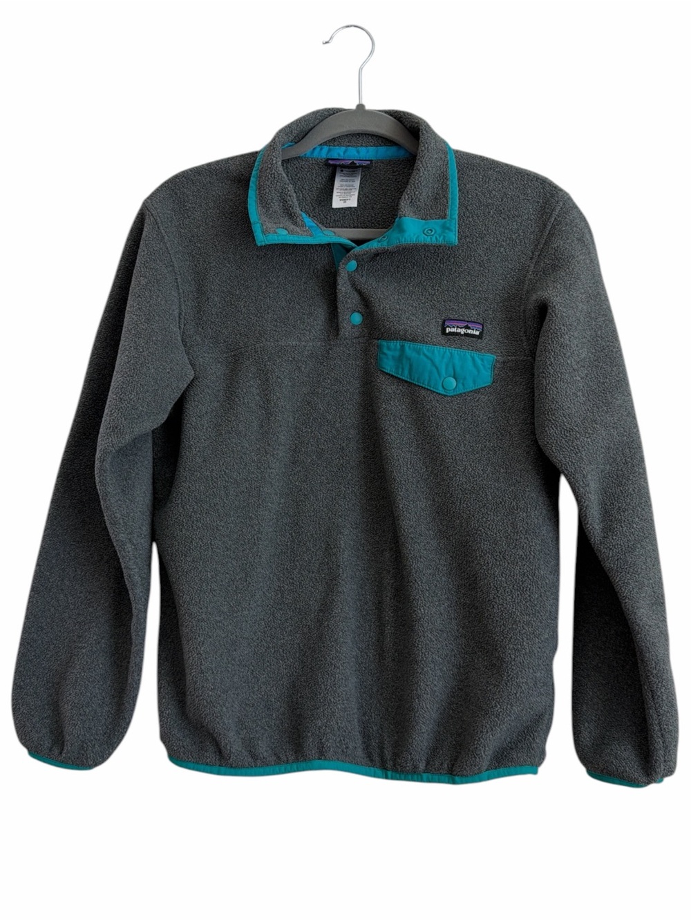 Patagonia Synchilla Women's Lightweight T Snap Pullover Gray Size XS